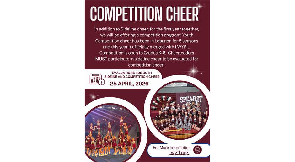 LWYFL Competition Cheet